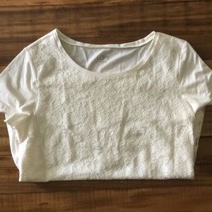 Ann Taylor Loft outlet short sleeved lace top